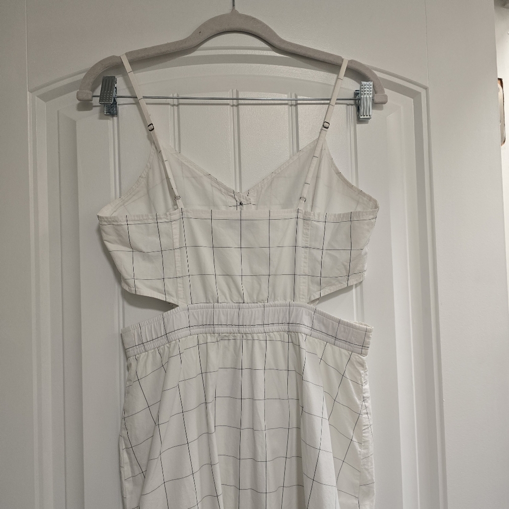 MADEWELL Windowpane Cutout Cami Mididress - Picture 8 of 12